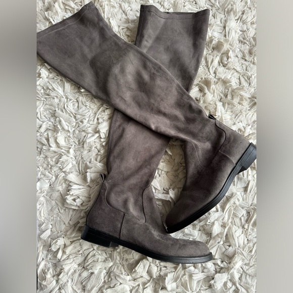 Kenneth Cole Reaction Wind-Y Over the Knee Tall Suede Gray Boots Size 5 - Picture 11 of 11